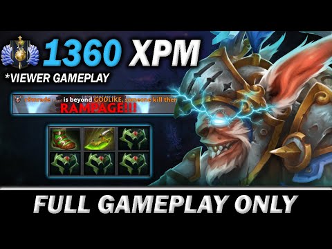 1360 XPM, RAMPAGE, with 4 Wraithband to Swift Blink Build - Full Gameplay Meepo #364