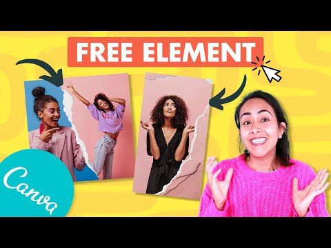 How to make a RIPPED PAPER effect FREE Creative Idea in Canva