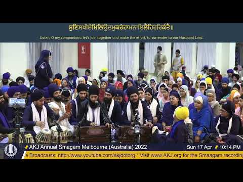 51 Melbourne 17thApril 2022 Rainsabai Kirtan Bhai Mohkam Singh Jee Brisbane