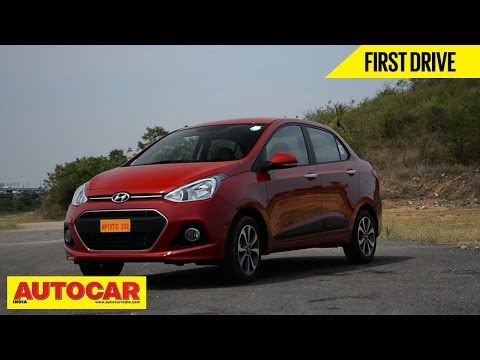 2014 Hyundai Xcent Compact Sedan | First Drive Video Review | Autocar India