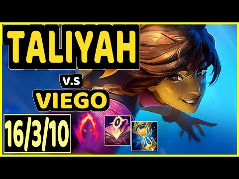 TALIYAH vs VIEGO - 16/3/10 KDA JUNGLE GAMEPLAY - KR Ranked GRANDMASTER