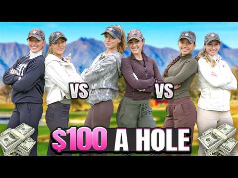 $100 Per Hole Skins Game Gets INTENSE | 2v2v2 Golf Match