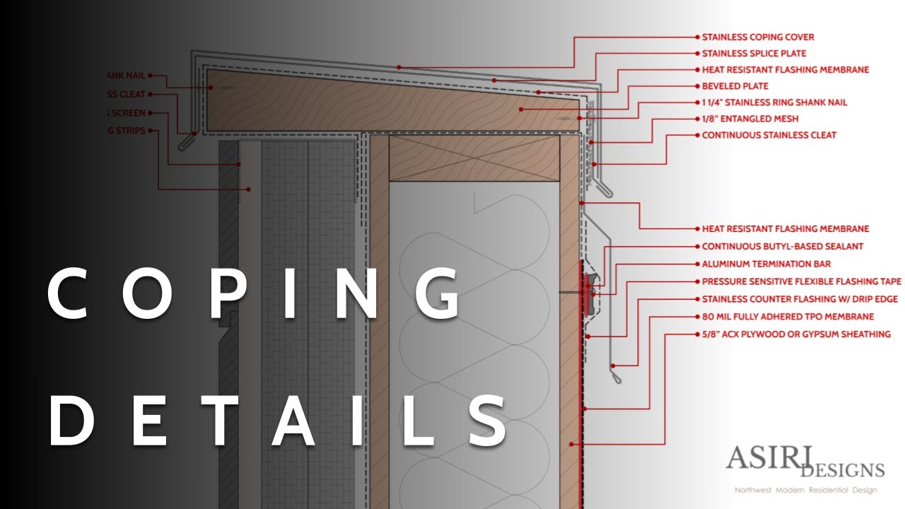 Parapet Coping Details Explained