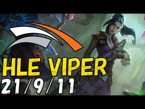 HLE Viper ケイトリン(Caitlyn) VS ヴァルス(Varus) BOT ADC patch 12.23 KR RANK