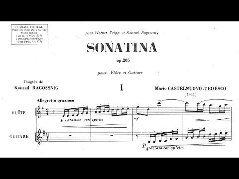 Mario Castelnuovo-Tedesco - Sonatina for Flute and Guitar, Op.205