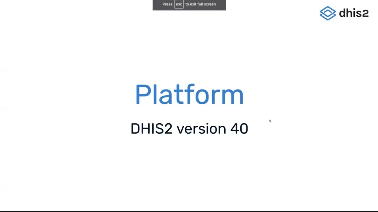 DHIS2 V40 - Platform changes (Part 13)