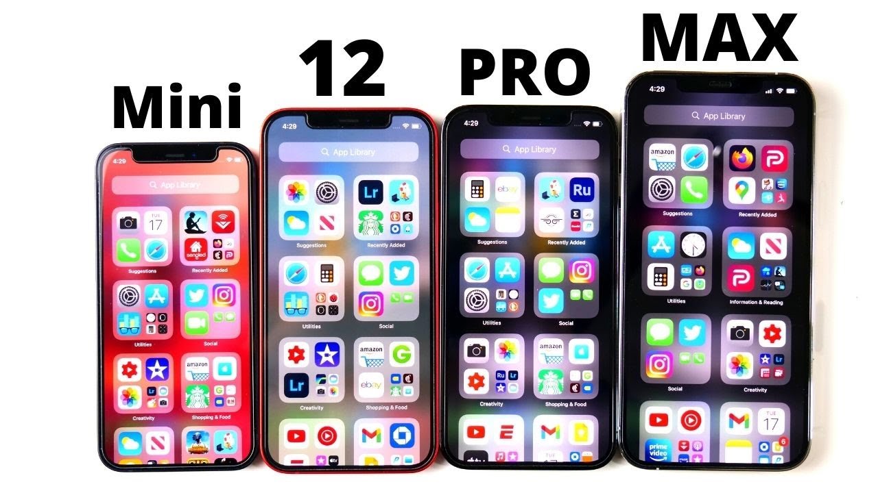 iPhone 12 Mini vs iPhone 12 vs iPhone 12 Pro vs iPhone 12 Pro Max