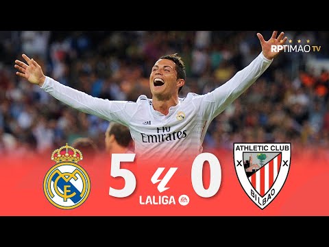Real Madrid 5 x 0 Athletic Bilbao (C. Ronaldo Hat-Trick) ● La Liga 14/15 Goals & Highlights ᴴᴰ