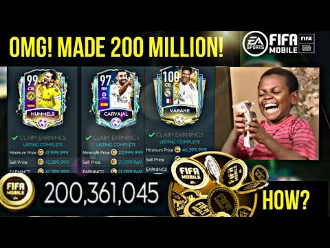 FIFA MOBILE MADE 200 MILLION! SOLD ALL PLAYERS! 200 MILLION COINS | MARKET TIP | FIFA MOBILE 20