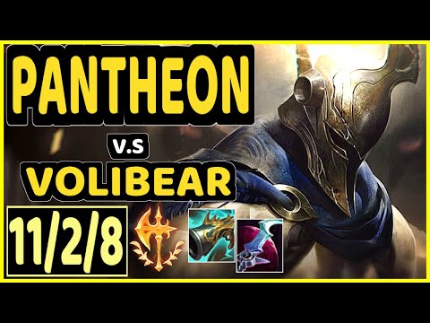 ROBO (PANTHEON) vs VOLIBEAR - 11/2/8 KDA TOP GAMEPLAY - BR Ranked GRANDMASTER