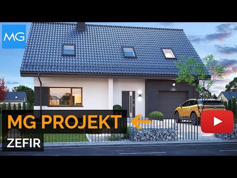 Projekt domu Zefir MG Projekt - 129,28 m²