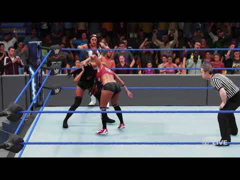 WWE 2K18 PS4 Gameplay: The Bella Twins Vs the iconics the Dream match!