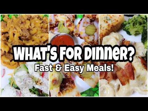 Fast & Easy Weeknight Meals | What's for Dinner? | Recipes with Just a Few Ingredients!