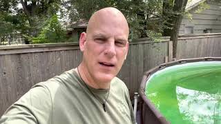 Rain making your above ground pool green? How to fix this! 2021