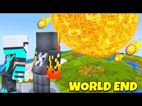 Can We Survive END Of The WORLD In MINECRAFT....