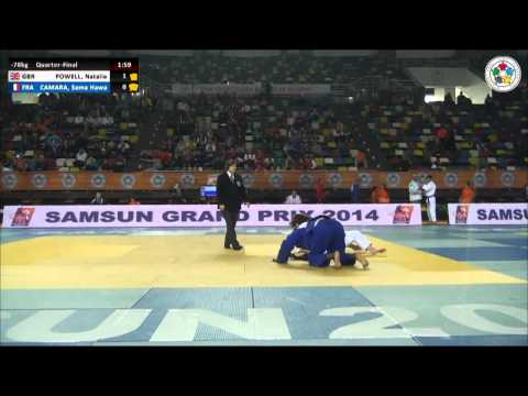 Natalie POWELL (GBR) Vs Sama Hawa CAMARA (FRA) - Judo Grand Prix Samsun 2014 [-78kg]