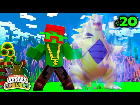 Minecraft POKÉHEROES #20 - CONSEGUI O TYRANITAR PERFEITO NA PRIMEIRA TENTATIVA !!