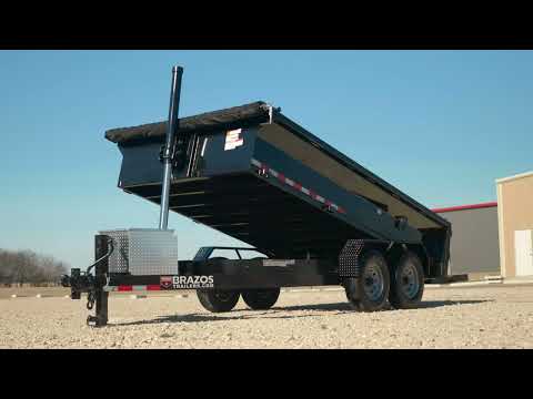 14’ Bumper Pull Dump Trailer | Brazos Trailers