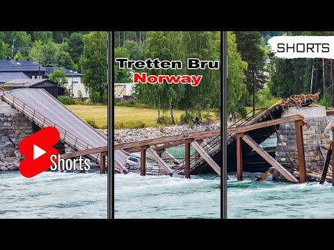 Tretten Bru - Bridge Collapsed in Norway 2022 #shorts