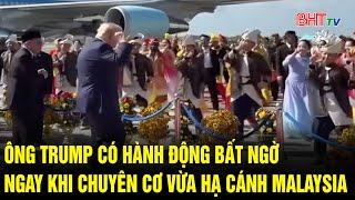 Download the video "Ông Trump có hành động bất ngờ ngay khi chuyên cơ vừa hạ cánh Malaysia"