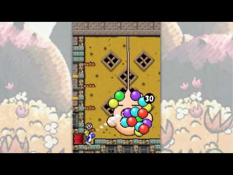 Yoshi's Island DS - 'Gilbert the Gooey' Boss Fight (1st Boss, No Damage)
