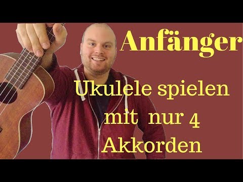 Ukulele lernen in 5 Minuten || Ukulele tutorial || Mit 4 Akkorden hunderte Lieder spielen || UkeTube