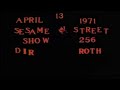 Sesame Street Episode 256 Tele Tape 1971