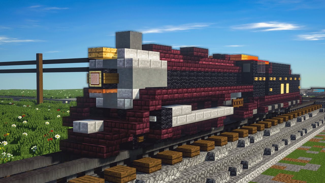 Minecraft Frisco 1522 Steam Engine Train Tutorial