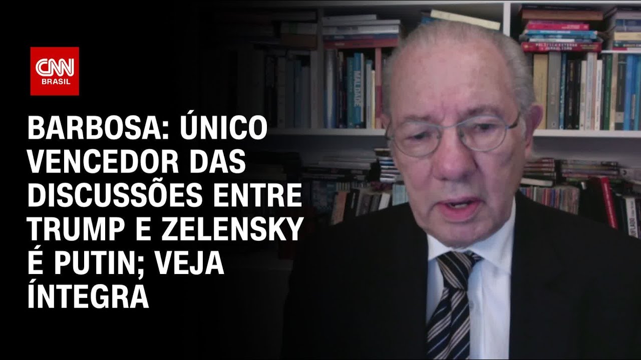 Barbosa: Único vencedor das discussões entre Trump e Zelensky é Putin; Veja íntegra | CNN PRIME TIME
