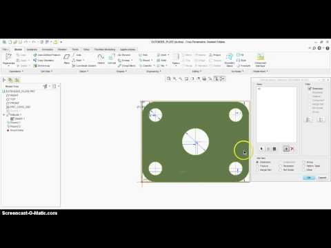 modeling simple part in creo 2.0