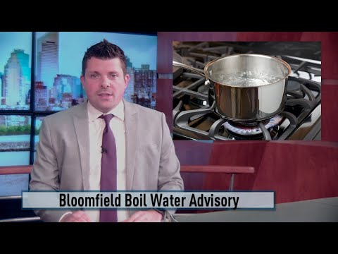 NJ Bloomfield Currently Under A Boil Water Advisory