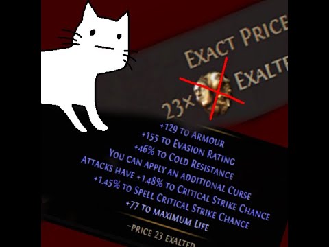 [POE 3.14]Ultimatum: PoE Simple CoC Armor craft method. Spell/attack crit. Additional curse