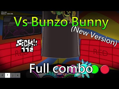 FNF Vs Bunzo Bunny NEW version (Funktime Bunzo Ver) Full Combo!
