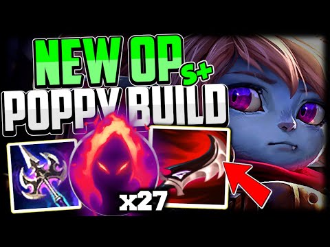 This Poppy Build Turns her Into a 1v5 JUNGLER! (ONE SHOT EVERYTHING😈)  - League of Legends