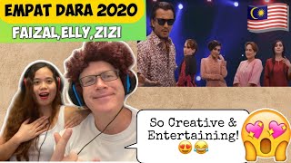 Download lagu Empat Dara 2020 - Elly Mazlein, Faizal Tahir & Zizi Kirana | REACTION!❤️🇲🇾 mp3