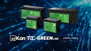 *❄️Baterie Kon-Tec KT-LFP12200-GL Green Line Lithium-železo-fosfátová LiFePO4 baterie 12V, 12,8V 200Ah, 2560Wh - Wireless BMS System + funkce ohřevu baterie | Aplikace v češtině