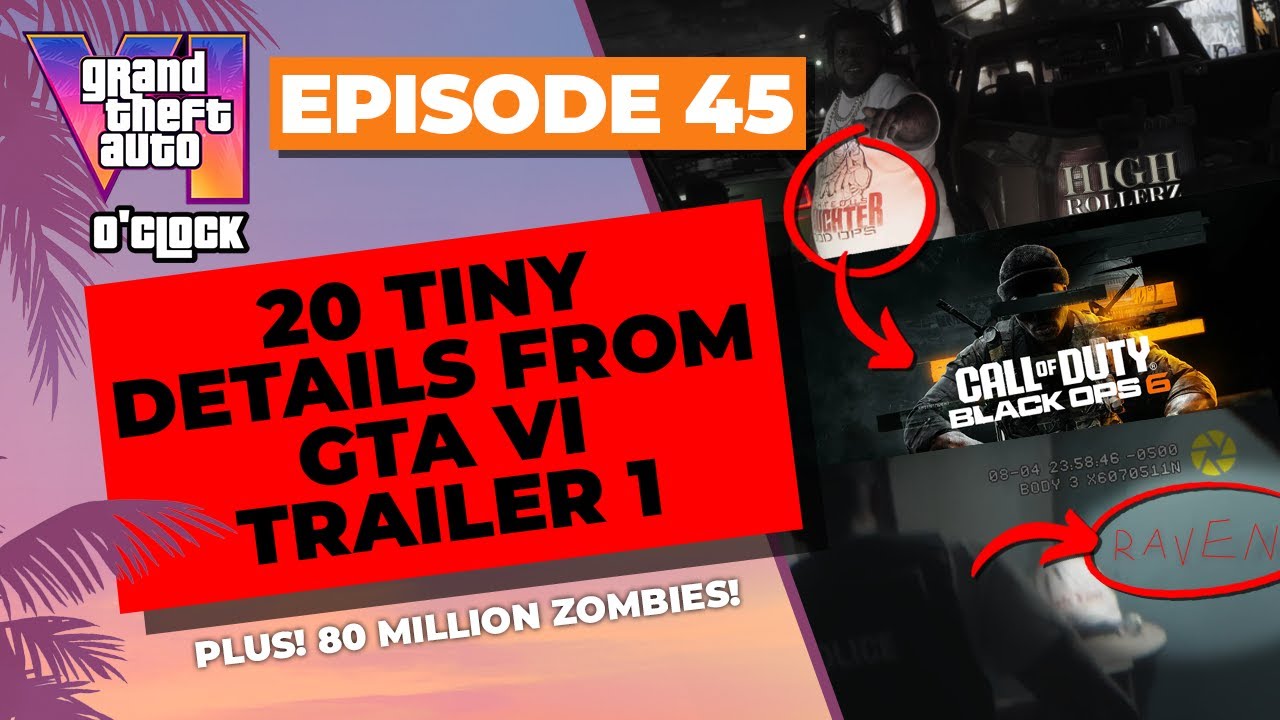 20 Tiny Details from GTA VI Trailer 1 - GTA VI O'clock - Episode 45 - YouTube