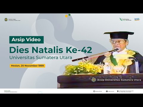 42nd Anniversary (Dies Natalis) Celebration of Universitas Sumatera Utara, November 20, 1999