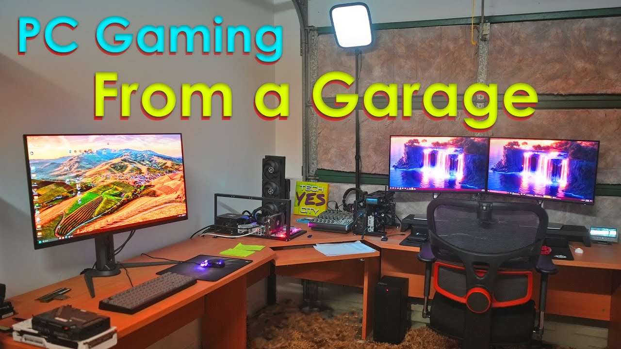 Turning my Garage into a BUDGET PC Gaming Studio (Vlog)