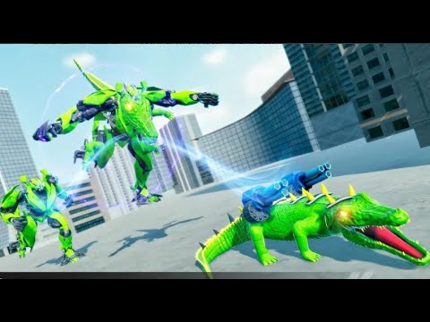 Amazing Crocodile Car Robot Simulator Part-2 | Robot Endless War Android GamePlay | By Game Crazy
