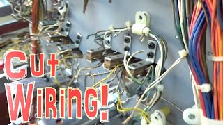 Playfield Swap With Cut Wires Everywhere On A  1980 Williams Firepower Pinball Machine! - Confusing!