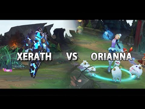 LoL - Xerath vs Orianna Season 8 Gameplay