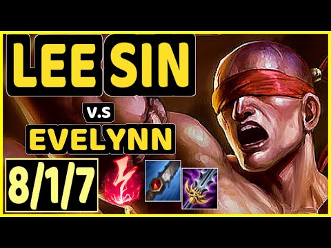 CARIOK (LEE SIN) vs EVELYNN - 8/1/7 KDA JUNGLE CHALLENGER GAMEPLAY - BR