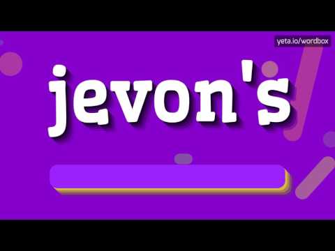 JEVON'S - HOW TO PRONOUNCE IT!?