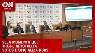 Vídeo: TRE-RJ retotaliza votos e dá vitória a Douglas Ruas; veja momento | CNN AGORA