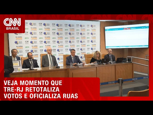 TRE-RJ retotaliza votos e dá vitória a Douglas Ruas; veja momento | CNN AGORA