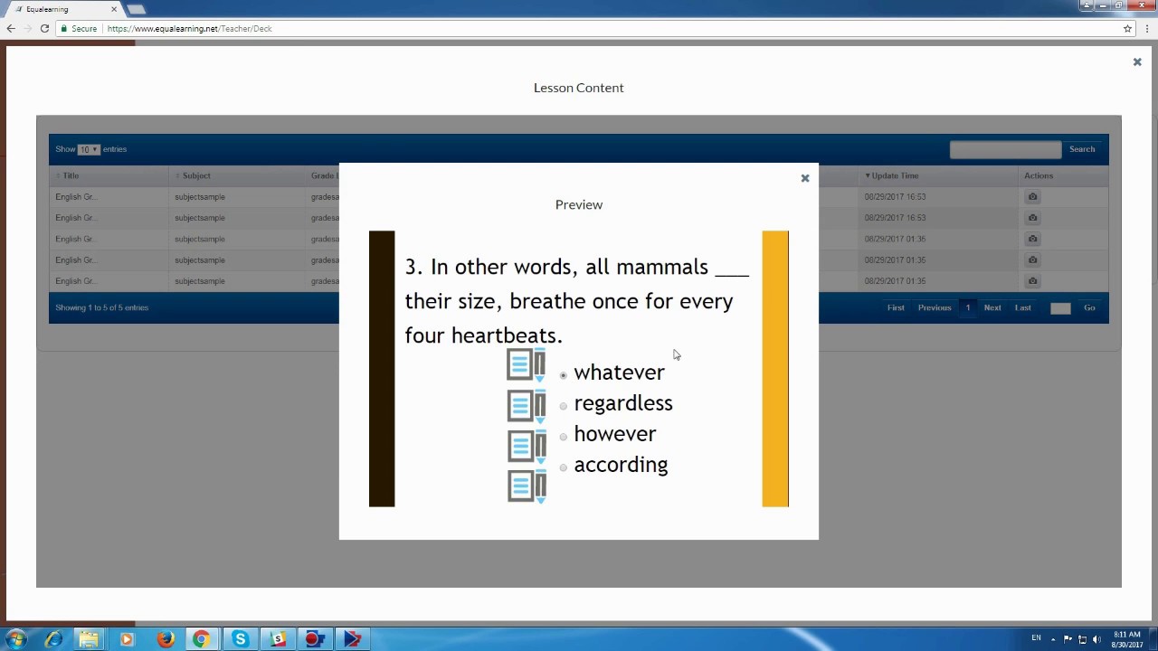 Admin Account Quick Start Guide - View Lessons