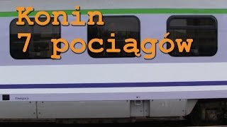 preview picture of video 'Trains / Pociągi pasażerskie w Koninie'
