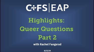 Highlights: Queer Questions part 2