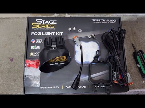 Diode Dynamics SS3 Pro fog lamp install Toyota Tacoma without removing any parts